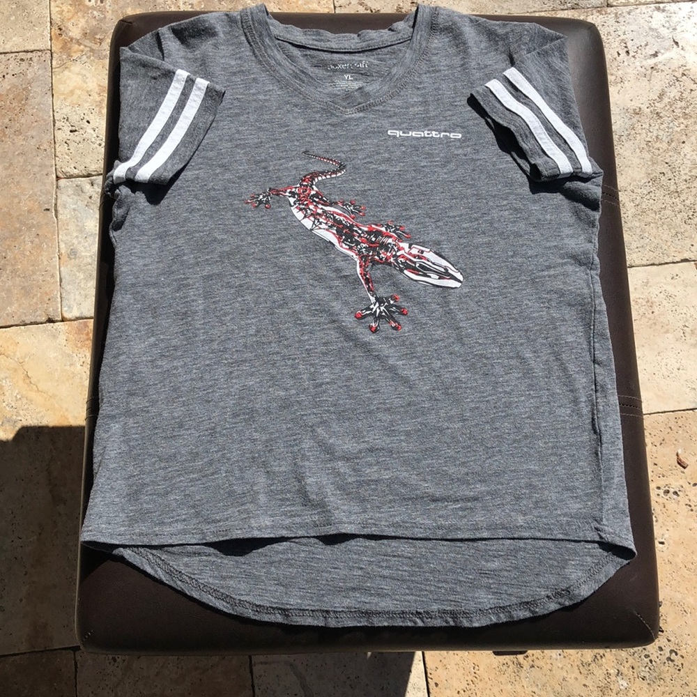 Audi Quattro short sleeve T-Shirt. Youth Large